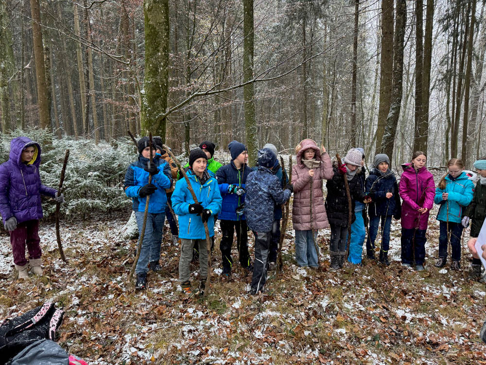 Waldtag im Biologieunterricht der 6a