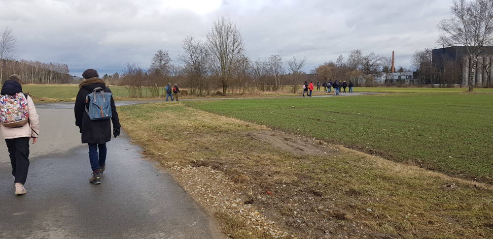 Wintersporttag - Wanderung: Auf dem Rückweg Richtung Schwendi
