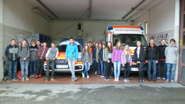 Besichtigung der Rettungswache in Biberach