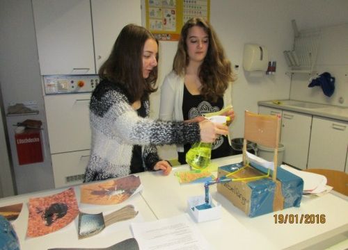 Bionik-Präsentation in der Aula