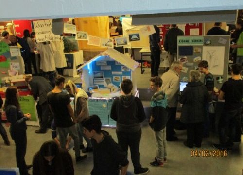 Bionik-Präsentation in der Aula