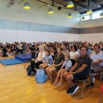 Begrüßung der Fünftklässler in der Veranstaltungshalle